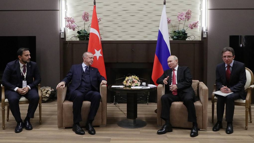 Hai nhà lãnh đạo Nga - Thổ Nhĩ Kỳ hội đàm tại Sochi bàn về nhiều vấn đề quan trọng
